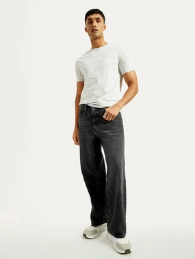 Men's Extra Baggy Fit Wide Leg Charcoal Grey Jeans Go Everywhere