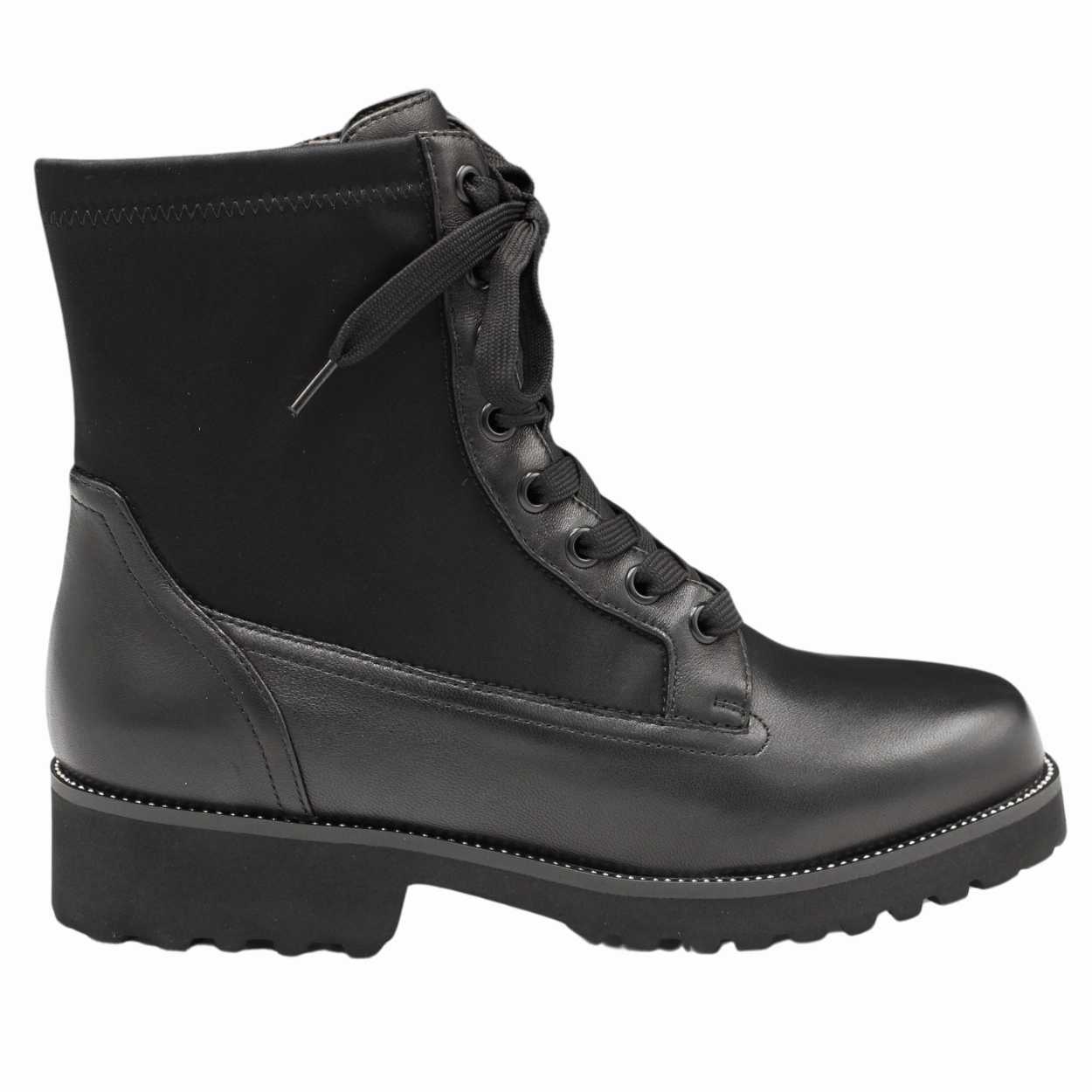 Zorya Lace Up Bootie Rain Proof Fur Trim